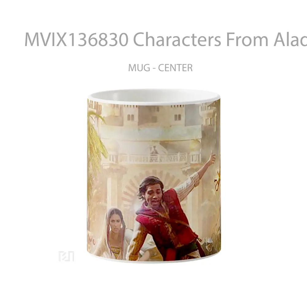 Mug Characters From Aladdin V2 Gelas Keramik Unik