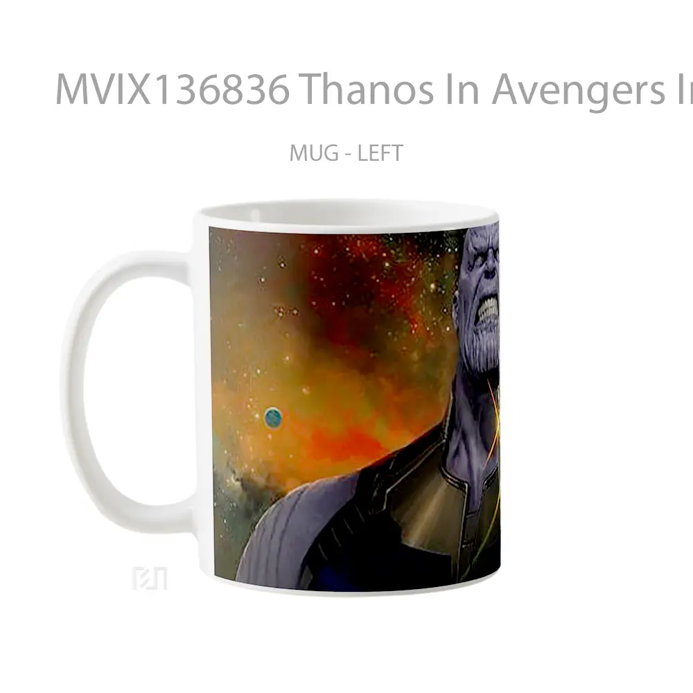 Mug Thanos In Avengers Infinity War Gelas Superhero - All-side / Desain
