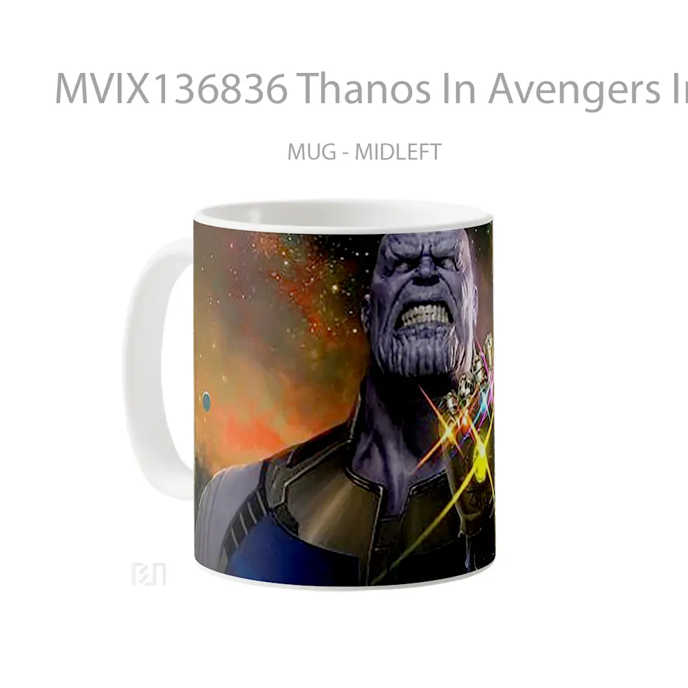 Mug Thanos In Avengers Infinity War Gelas Superhero - All-side / Desain