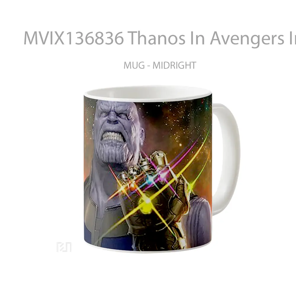 Mug Thanos In Avengers Infinity War Gelas Superhero - All-side / Desain