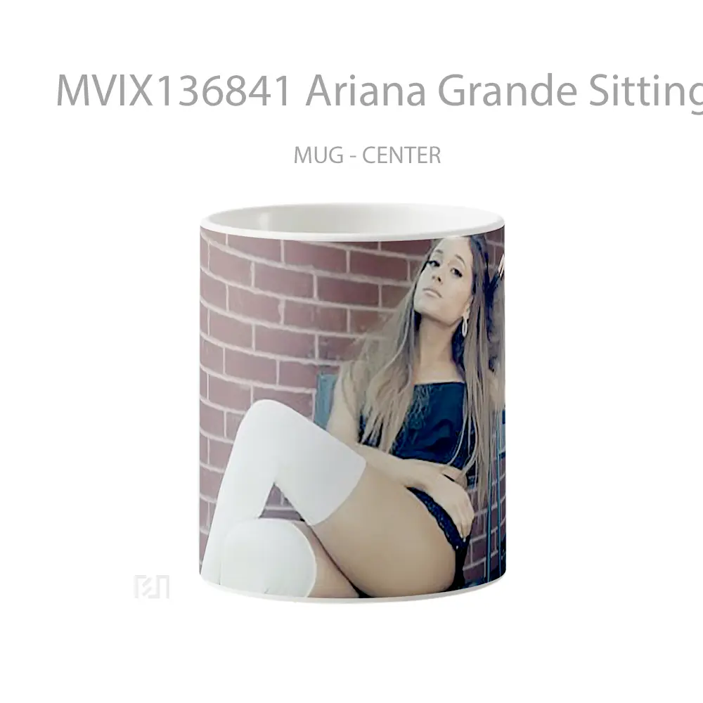 Mug Ariana Grande Sitting Down Gelas Selebriti