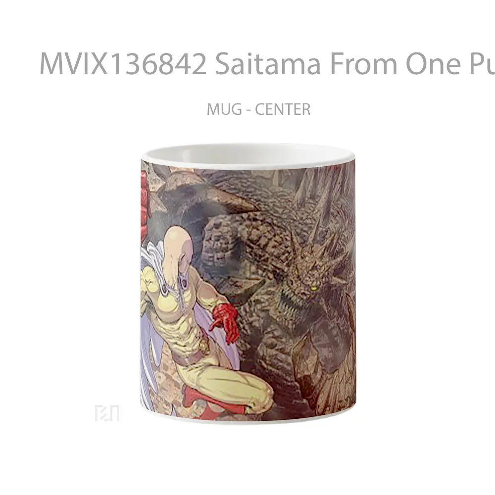 Mug Saitama From One Punch Man Cangkir Anime