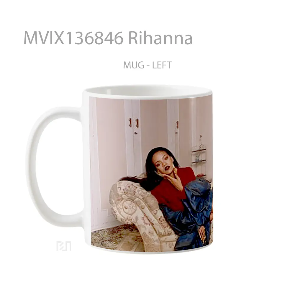 Mug Rihanna Gelas Selebriti - All-side / Desain