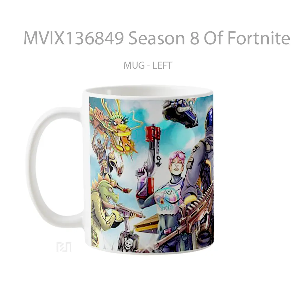 Mug Season 8 Of Fortnite Cangkir Gamer - All-side / Desain