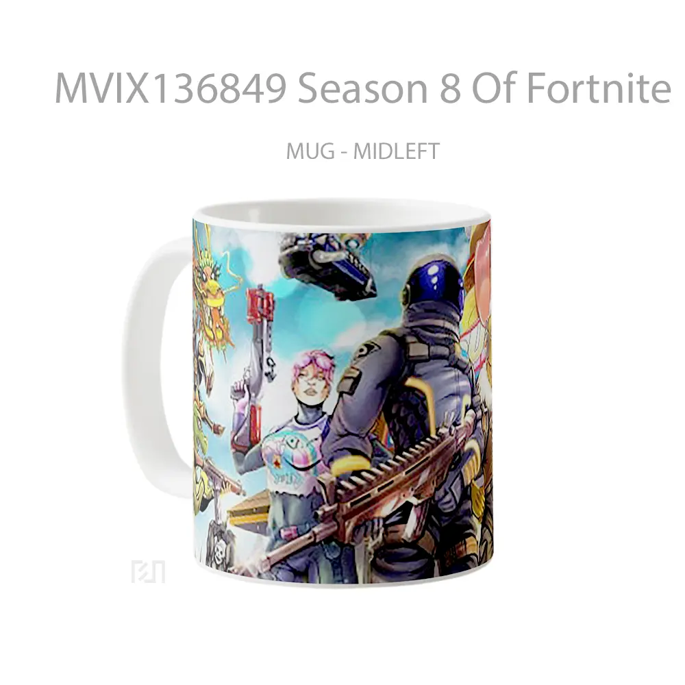 Mug Season 8 Of Fortnite Cangkir Gamer - All-side / Desain