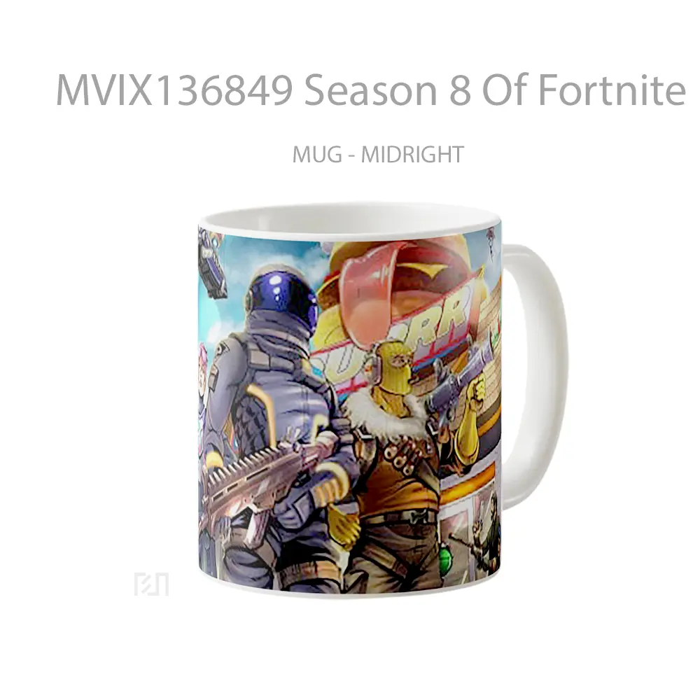 Mug Season 8 Of Fortnite Cangkir Gamer - All-side / Desain