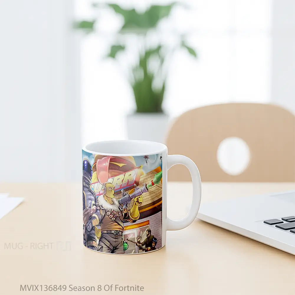 Mug Season 8 Of Fortnite Cangkir Gamer - All-side / Desain