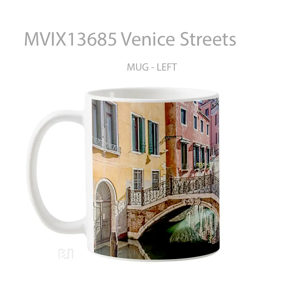 Mug Venice Streets Gelas Keramik Unik - All-side / Desain