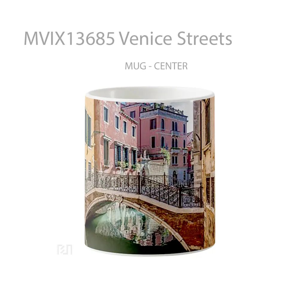 Mug Venice Streets Gelas Keramik Unik