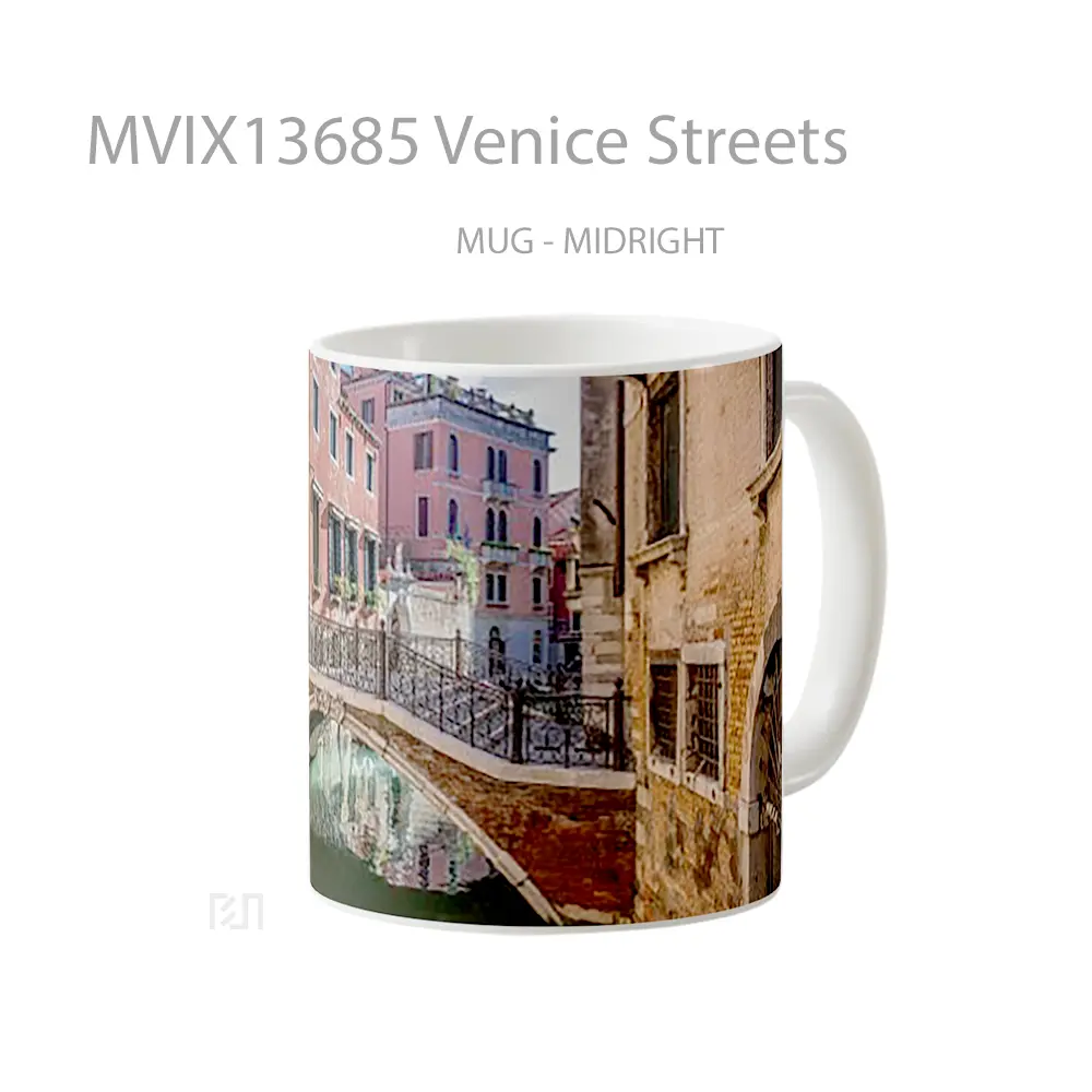 Mug Venice Streets Gelas Keramik Unik - All-side / Desain