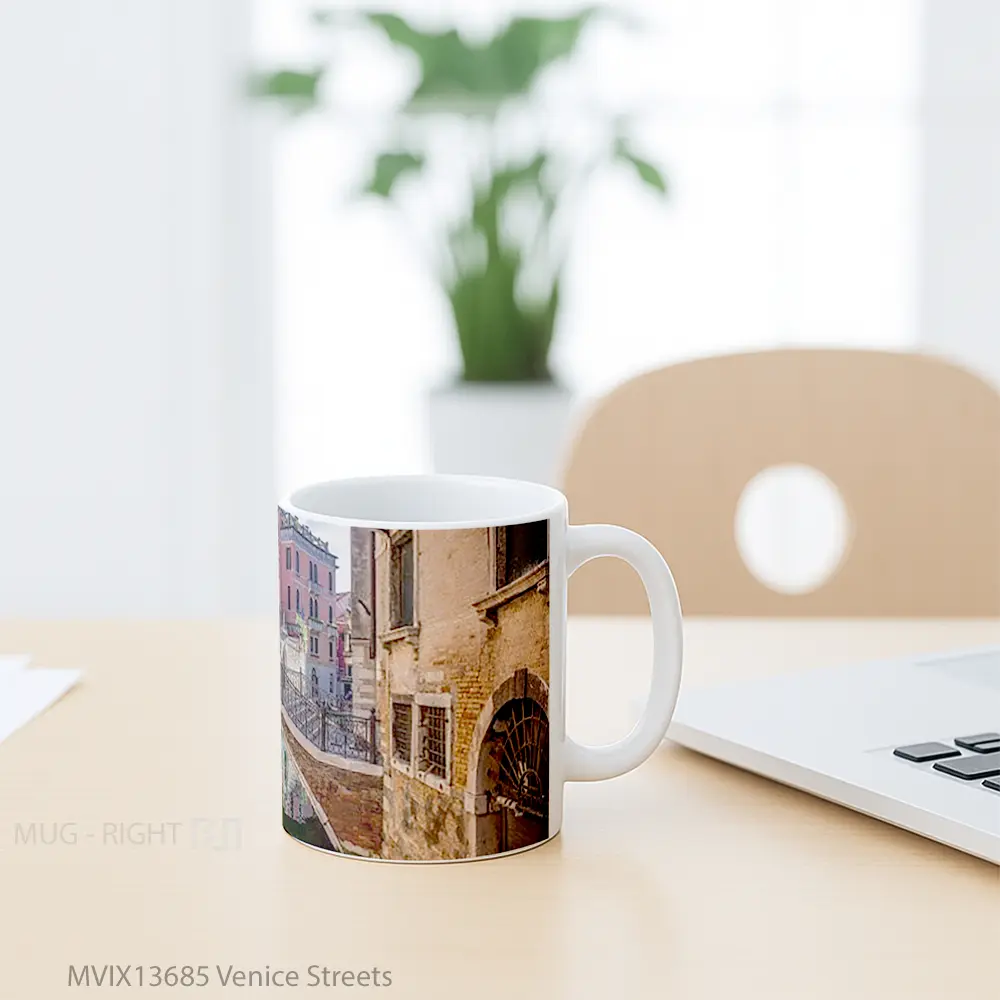 Mug Venice Streets Gelas Keramik Unik - All-side / Desain