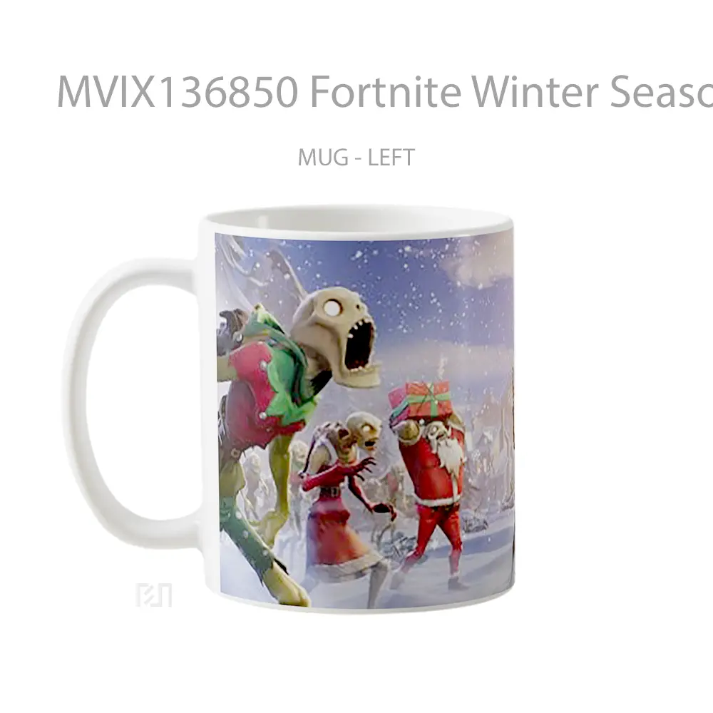 Mug Fortnite Winter Season Cangkir Gamer - All-side / Desain