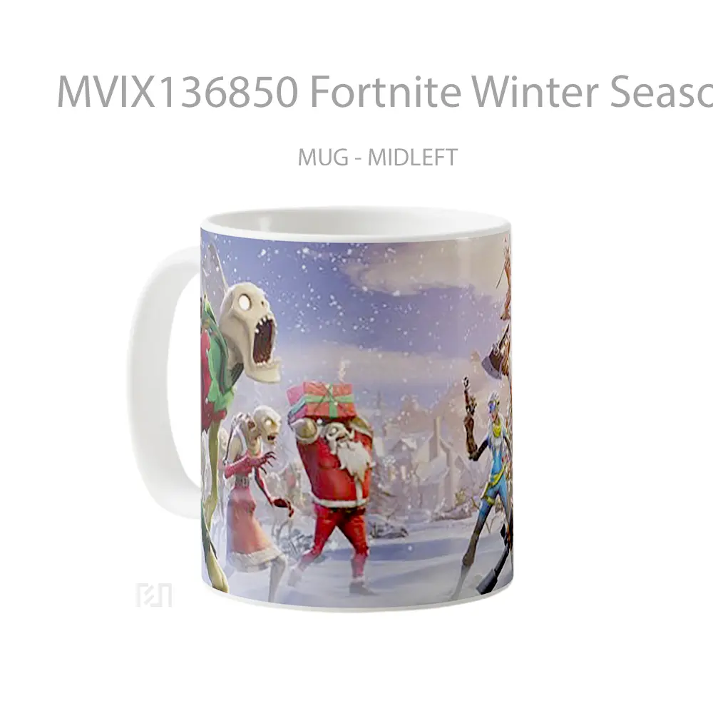 Mug Fortnite Winter Season Cangkir Gamer - All-side / Desain