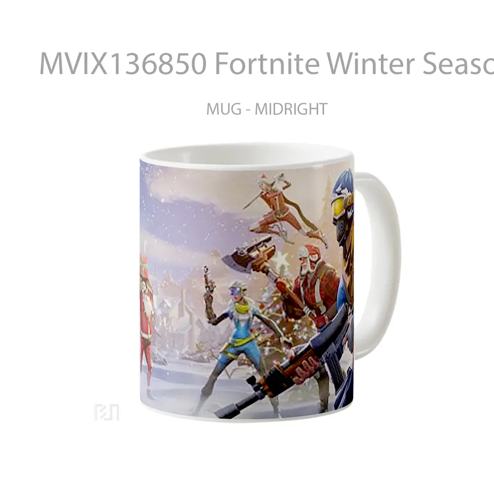 Mug Fortnite Winter Season Cangkir Gamer - All-side / Desain