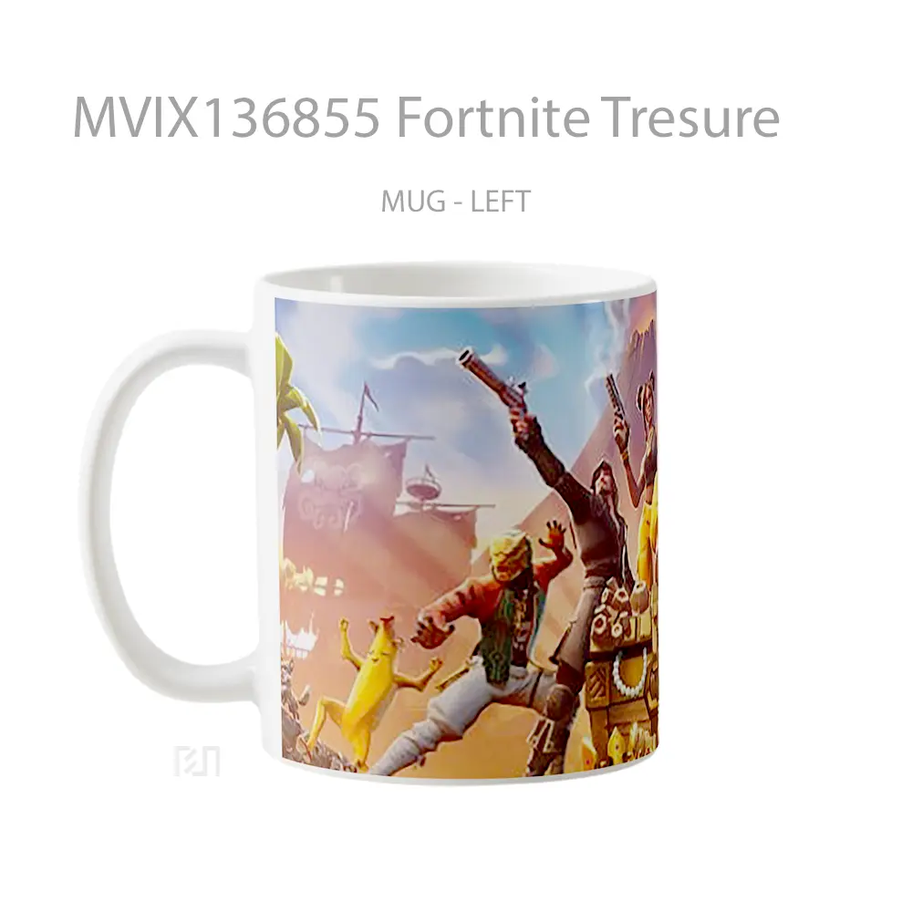 Mug Fortnite Tresure Cangkir Gamer - All-side / Desain