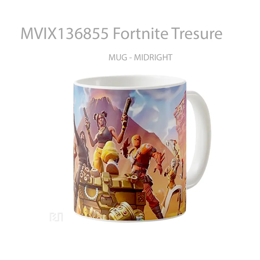 Mug Fortnite Tresure Cangkir Gamer - All-side / Desain