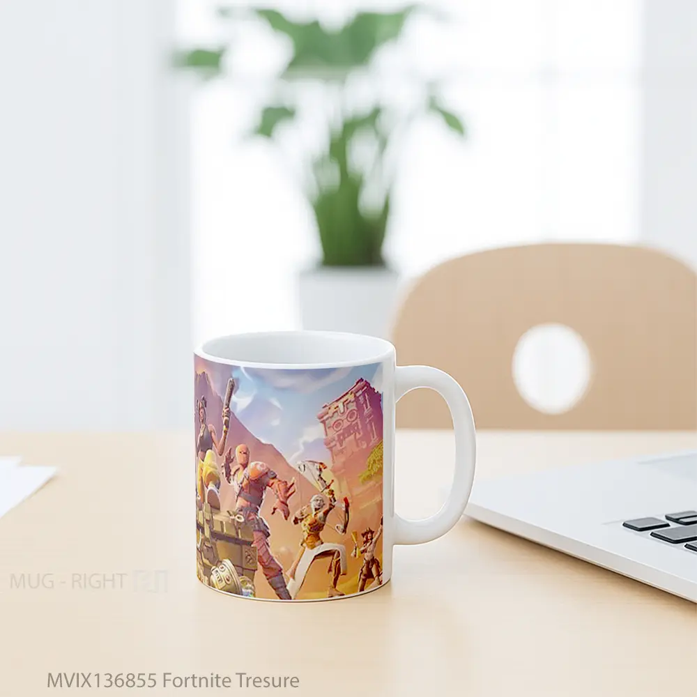 Mug Fortnite Tresure Cangkir Gamer - All-side / Desain
