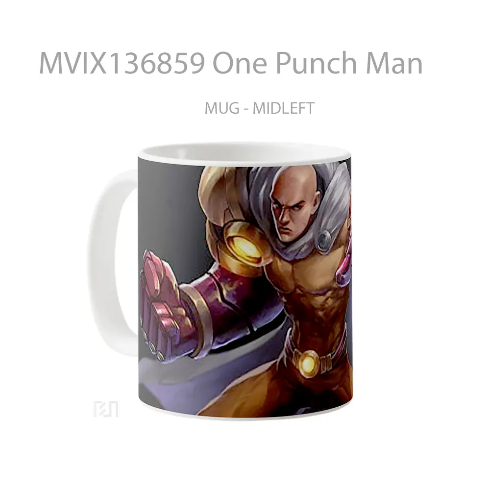 Mug One Punch Man Cangkir Anime - All-side / Desain