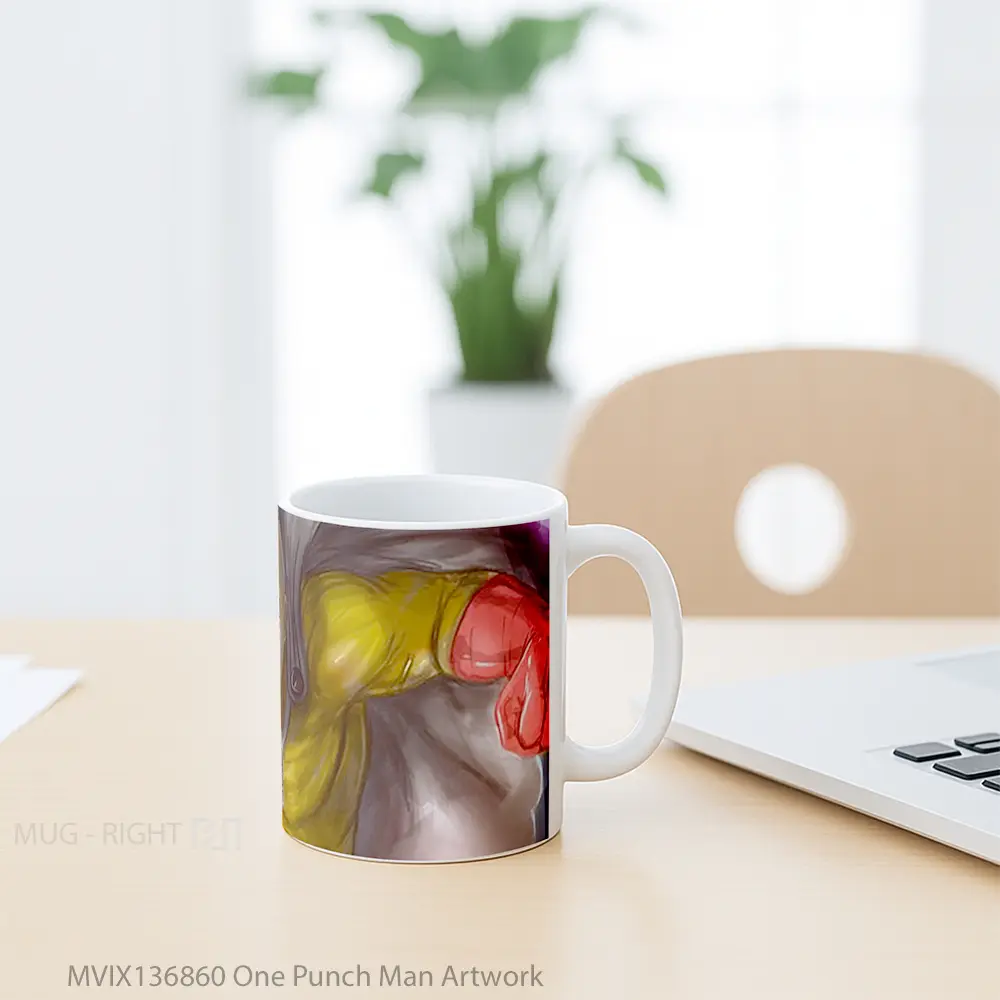 Mug One Punch Man Artwork Cangkir Anime - All-side / Desain