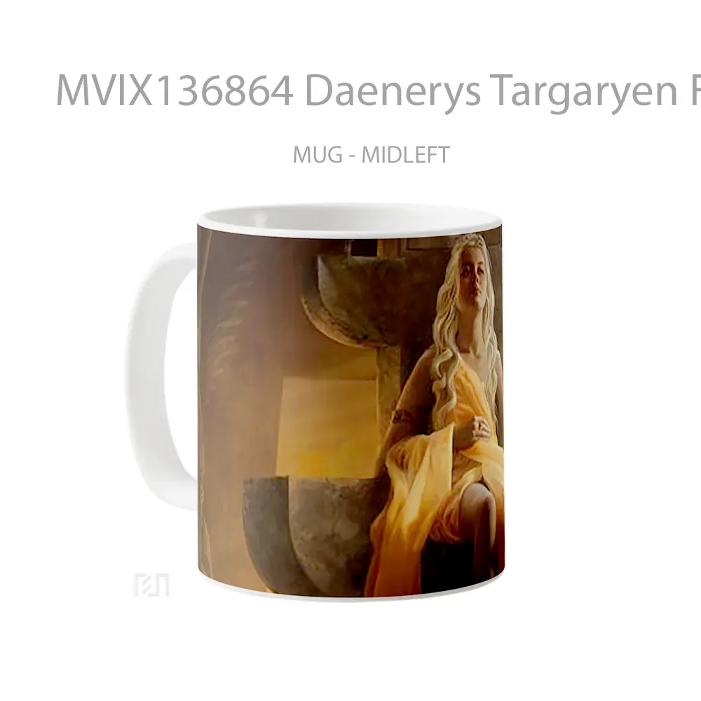 Mug Daenerys Targaryen Fanart Gelas Keramik Unik - All-side / Desain