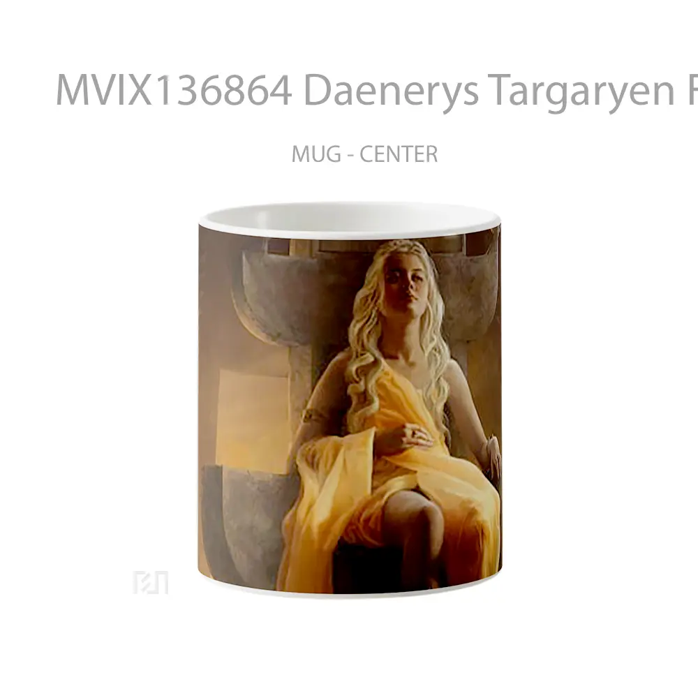 Mug Daenerys Targaryen Fanart Gelas Keramik Unik