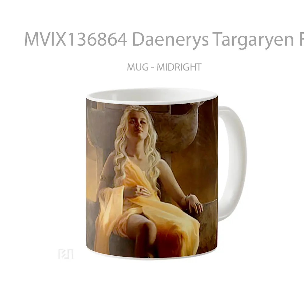 Mug Daenerys Targaryen Fanart Gelas Keramik Unik - All-side / Desain