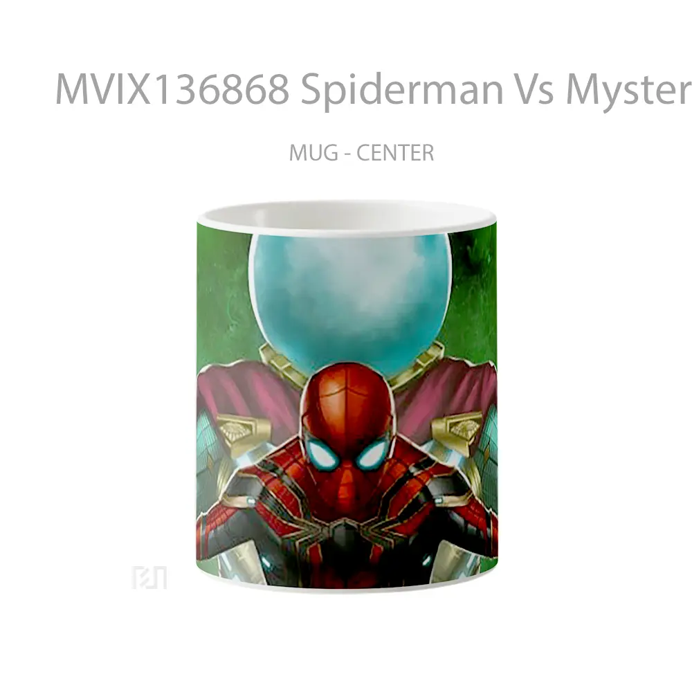 Mug Spiderman Vs Mysterio Fanart Gelas Superhero