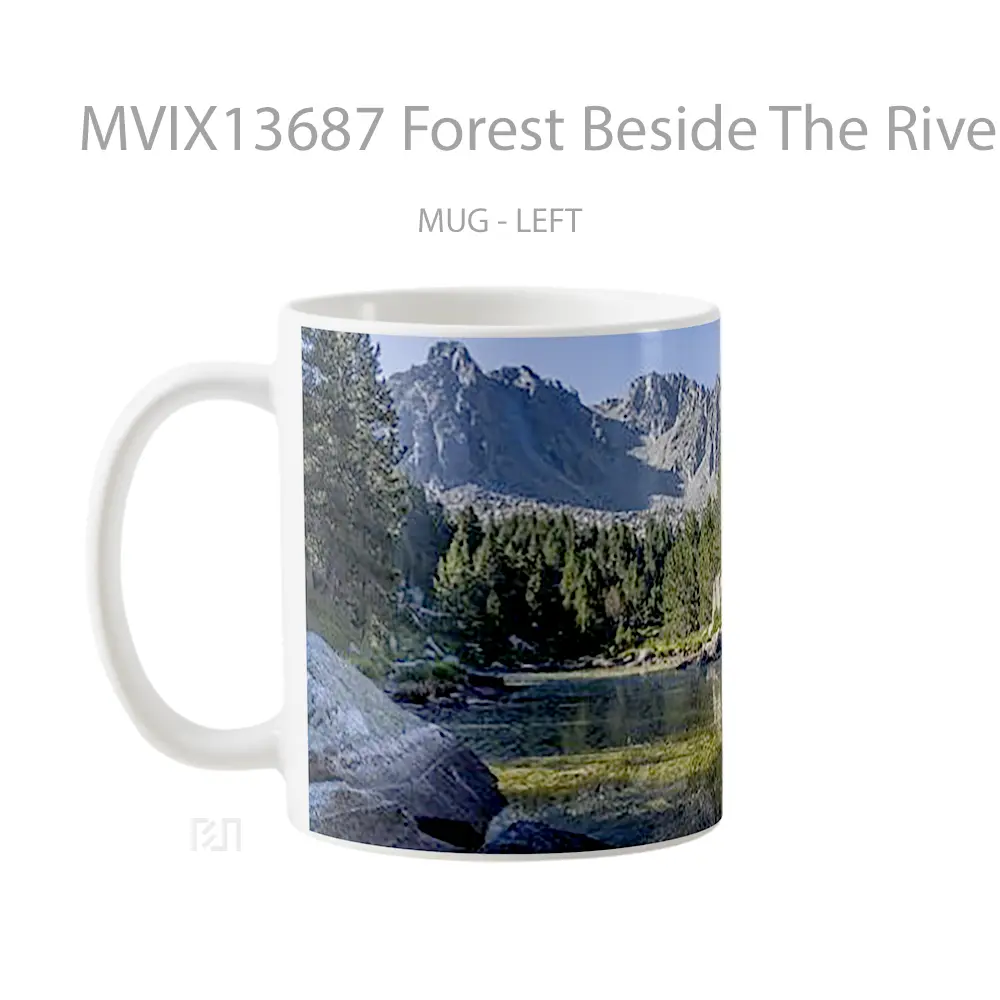 Mug Forest Beside The River Gelas Pemandangan Alam - All-side / Desain