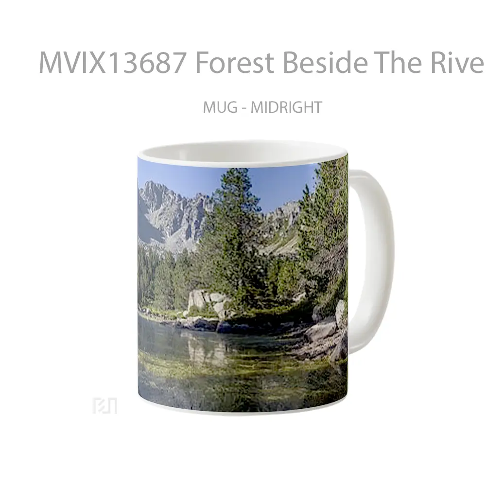 Mug Forest Beside The River Gelas Pemandangan Alam - All-side / Desain