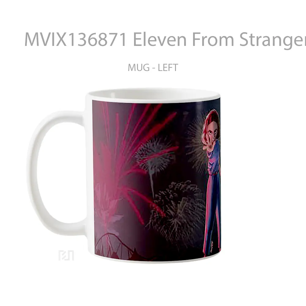 Mug Eleven From Stranger Things Fanart Gelas Keramik Unik - All-side / Desain