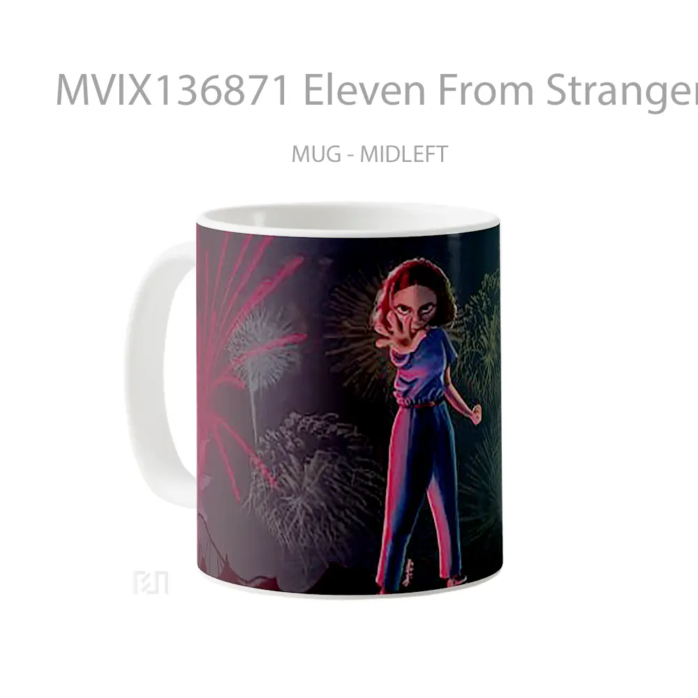 Mug Eleven From Stranger Things Fanart Gelas Keramik Unik - All-side / Desain