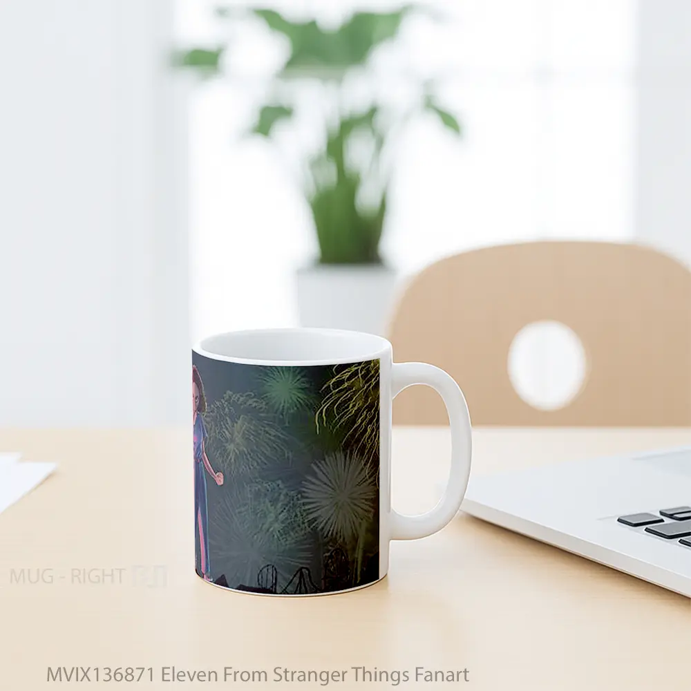 Mug Eleven From Stranger Things Fanart Gelas Keramik Unik - All-side / Desain