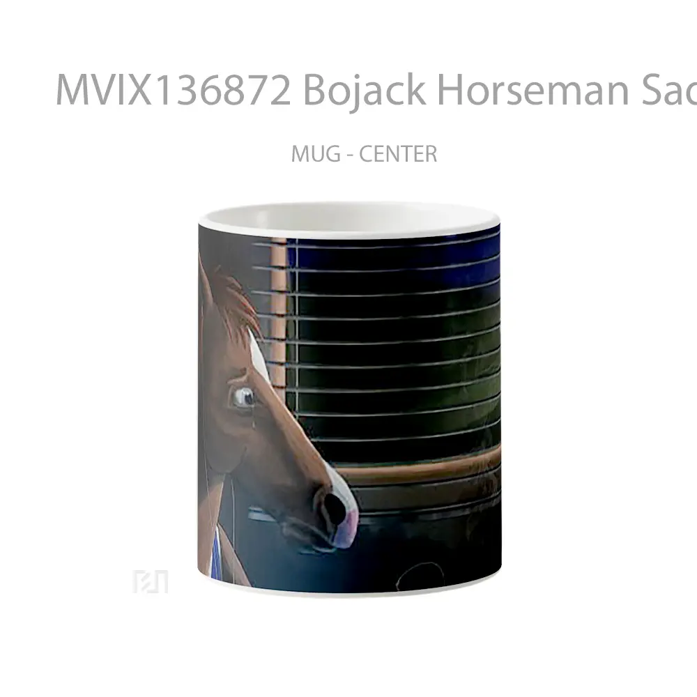 Mug Bojack Horseman Sad Gelas Keramik Unik