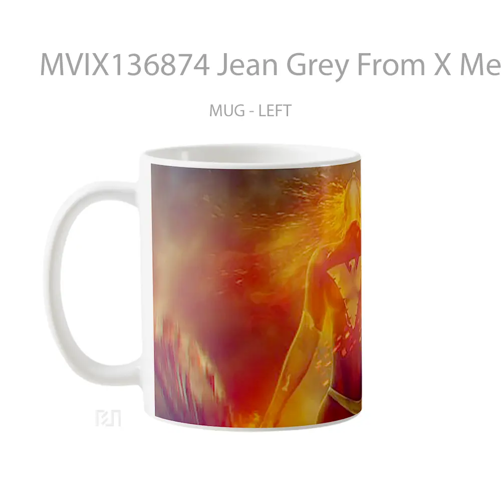 Mug Jean Grey From X Men Dark Phoenix Gelas Fantasi - All-side / Desain