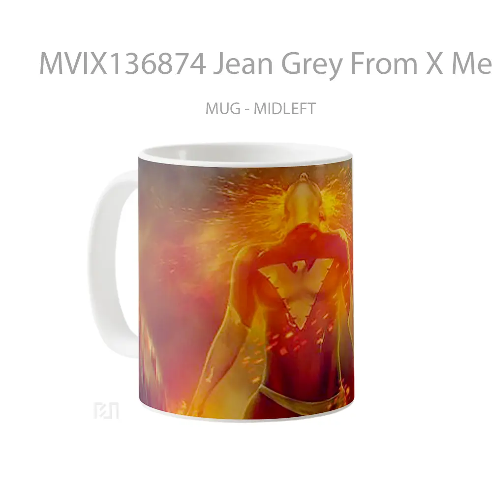 Mug Jean Grey From X Men Dark Phoenix Gelas Fantasi - All-side / Desain