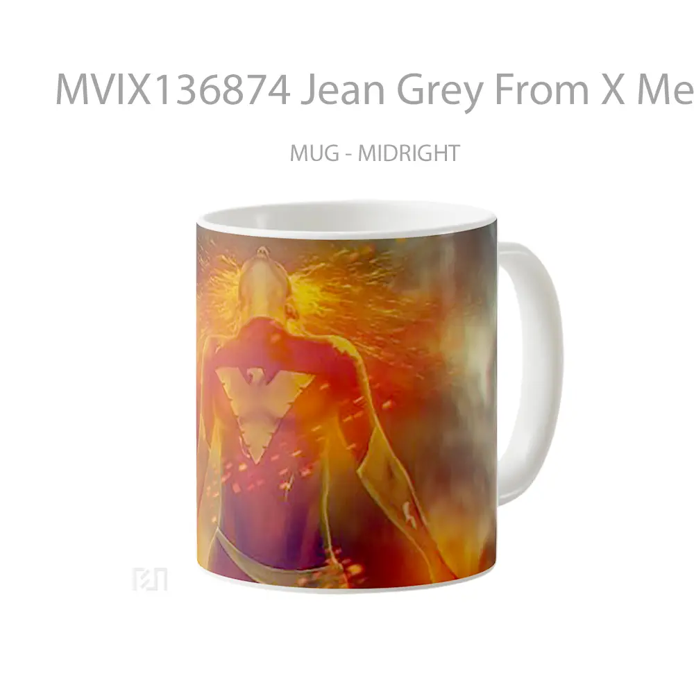 Mug Jean Grey From X Men Dark Phoenix Gelas Fantasi - All-side / Desain