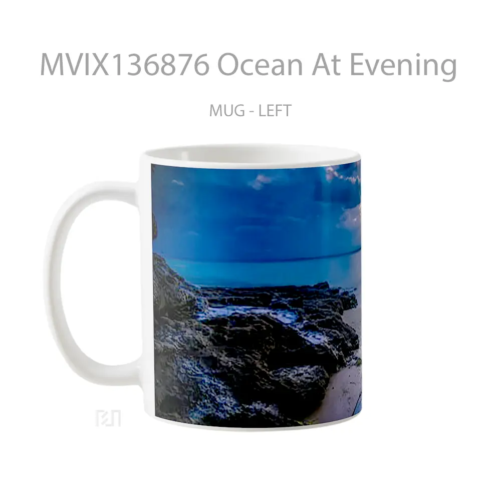 Mug Ocean At Evening Gelas Pemandangan Alam - All-side / Desain