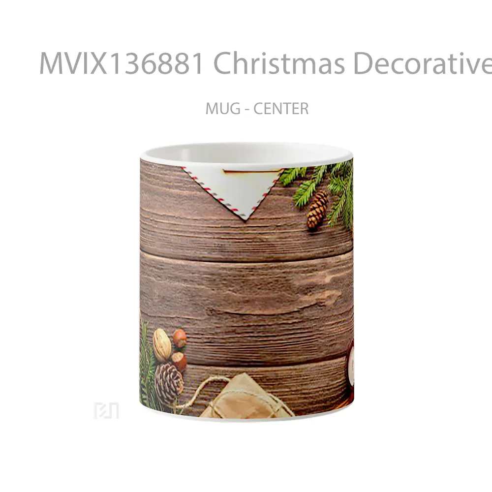 Mug Christmas Decorative Elements Gelas Keramik Unik