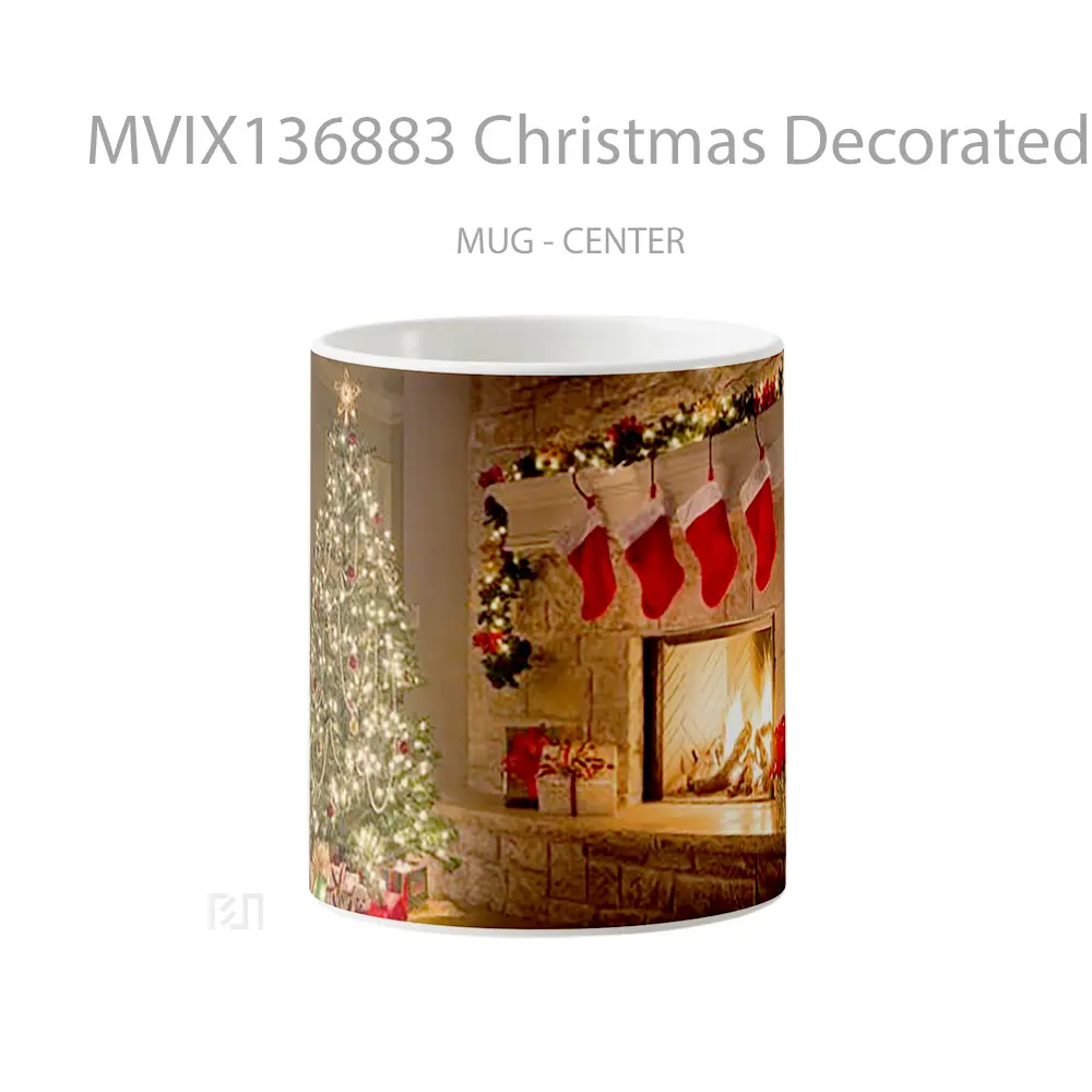 Mug Christmas Decorated Home Gelas Keramik Unik