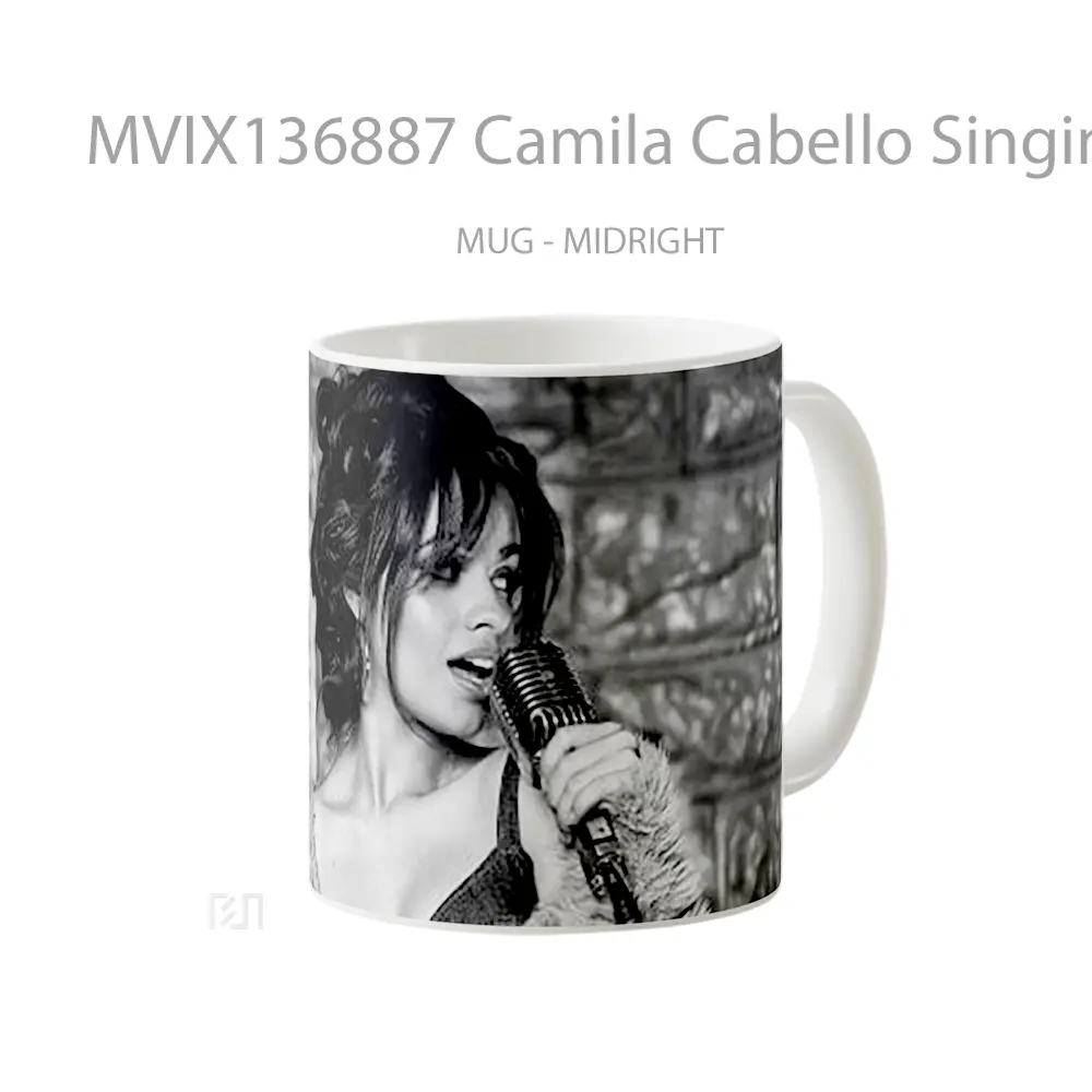 Mug Camila Cabello Singing Gelas Selebriti - All-side / Desain