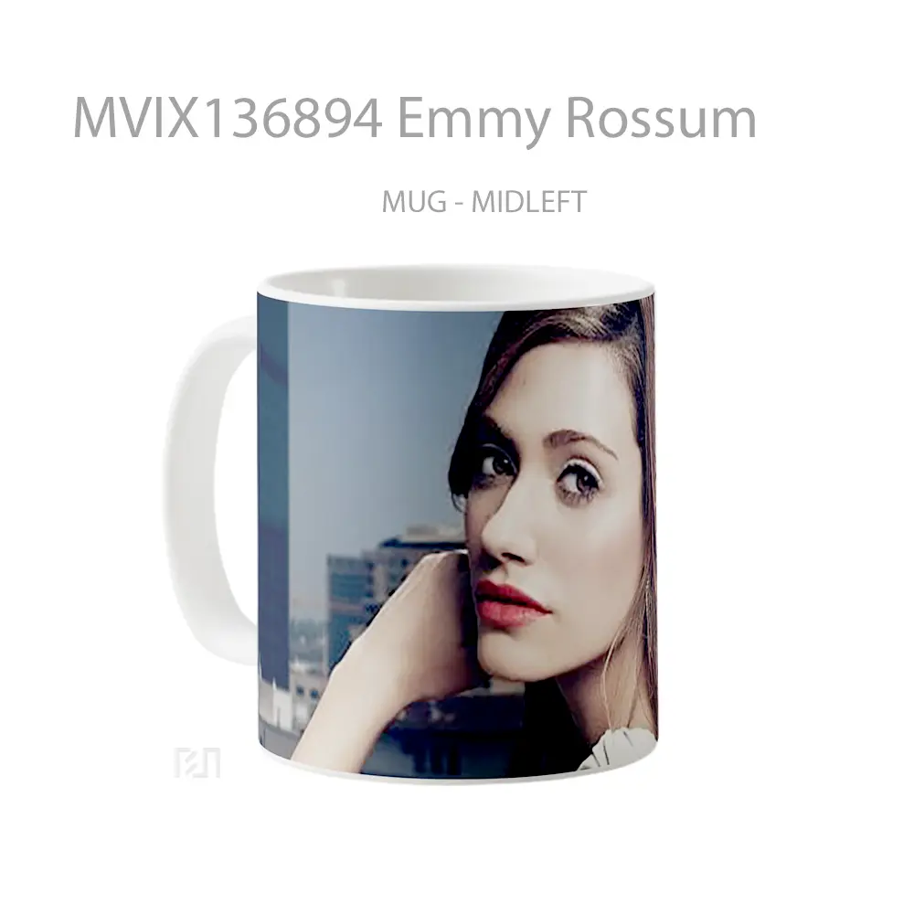 Mug Emmy Rossum Gelas Keramik Unik - All-side / Desain
