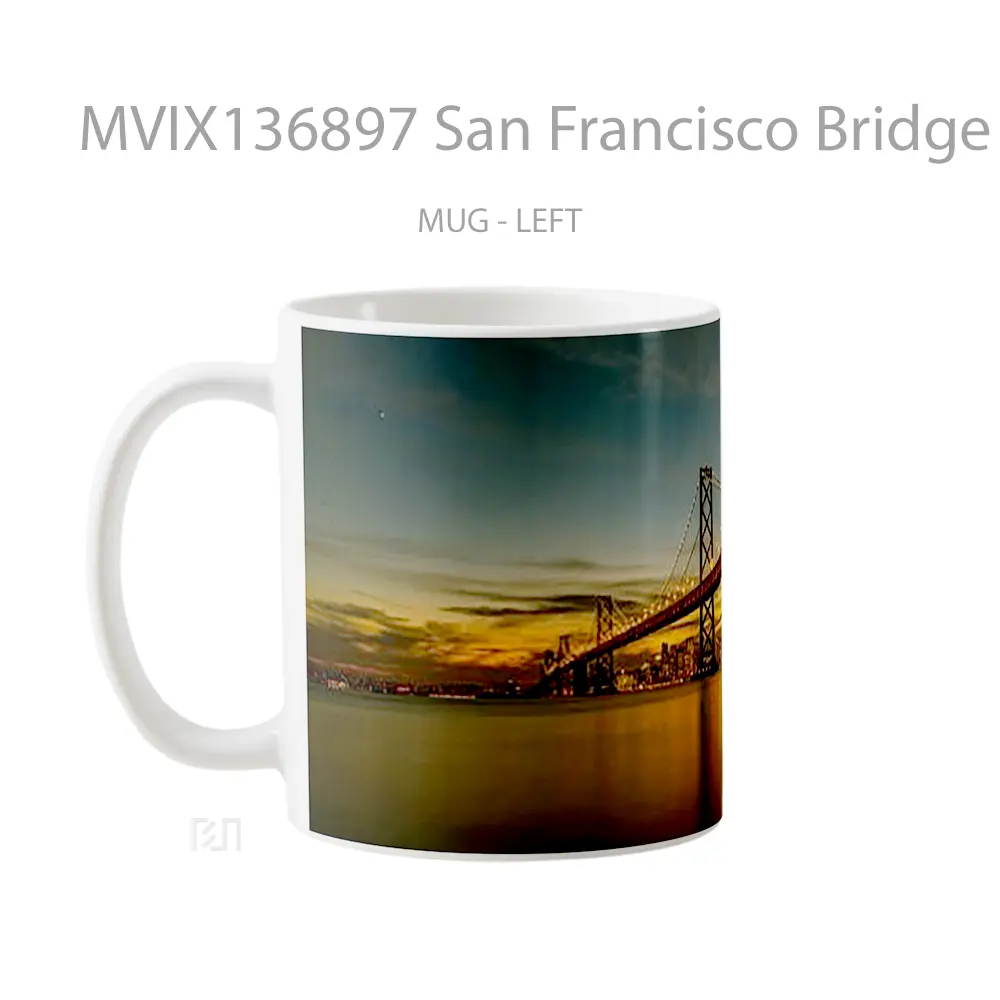 Mug San Francisco Bridge Gelas Keramik Unik - All-side / Desain