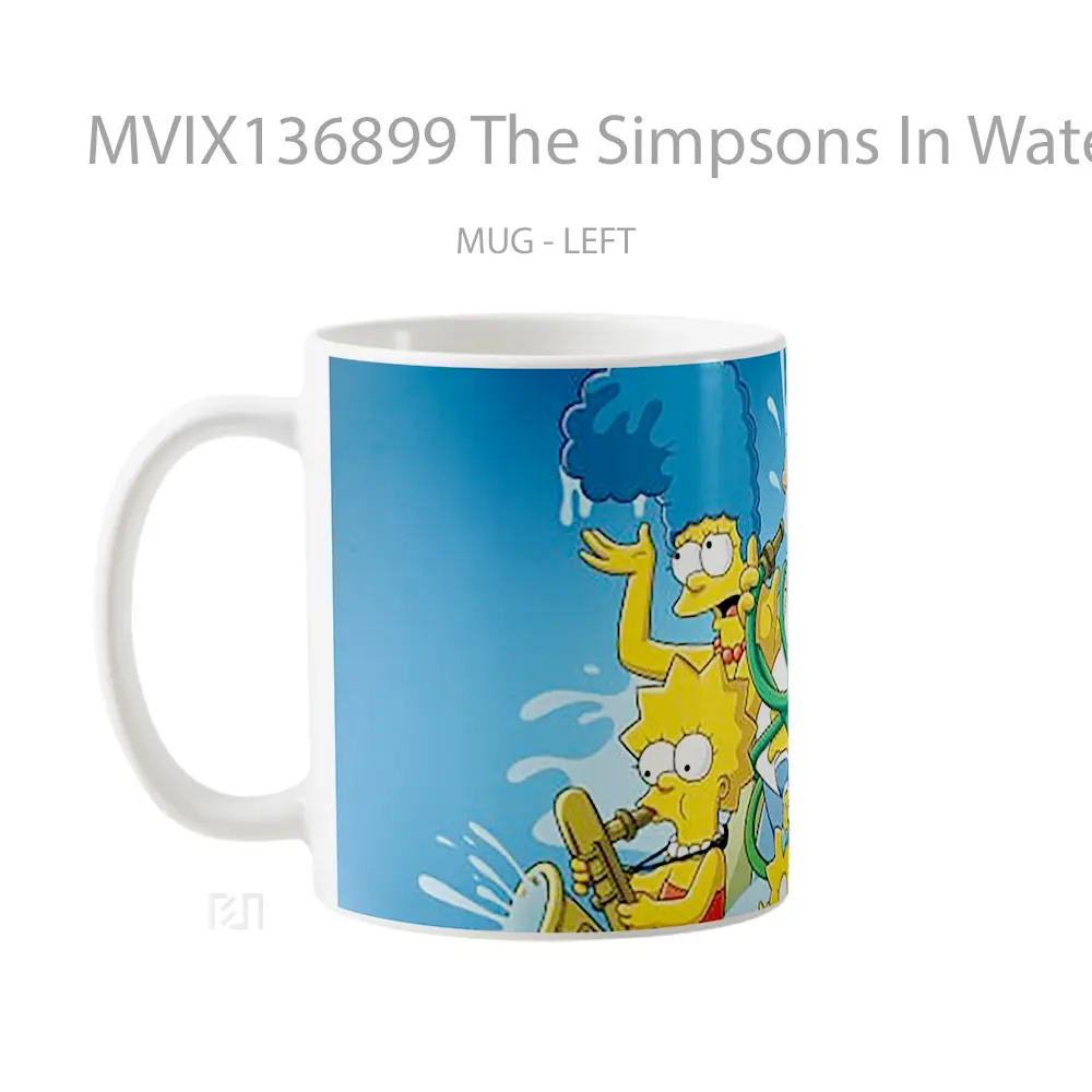 Mug The Simpsons In Water Gelas Pemandangan Alam - All-side / Desain