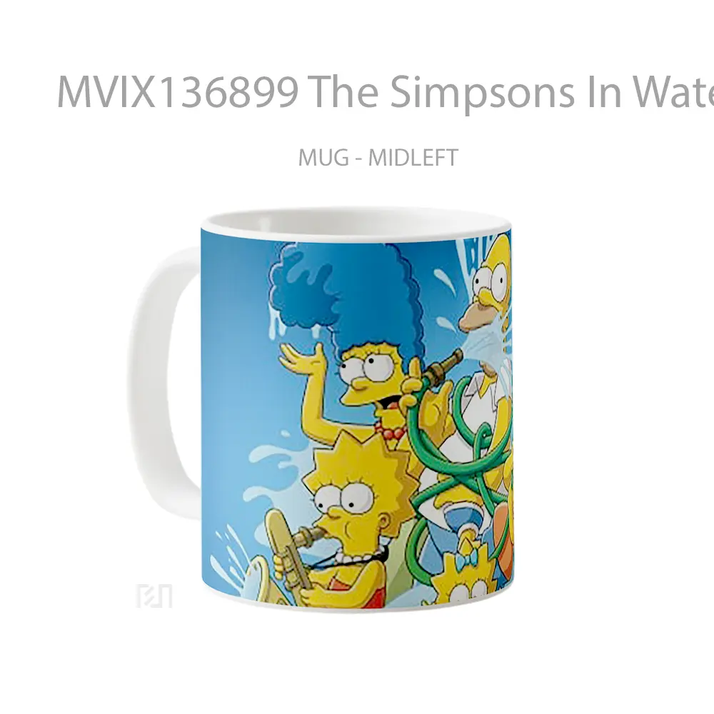 Mug The Simpsons In Water Gelas Pemandangan Alam - All-side / Desain