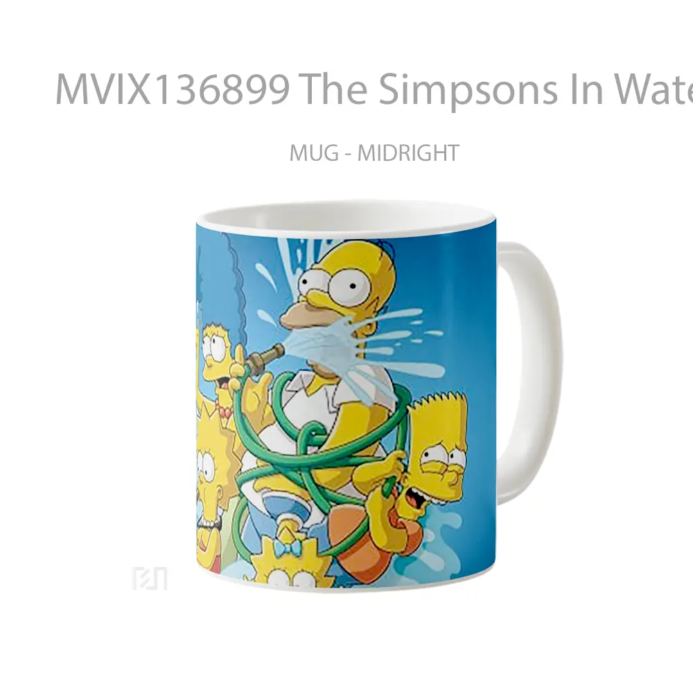 Mug The Simpsons In Water Gelas Pemandangan Alam - All-side / Desain
