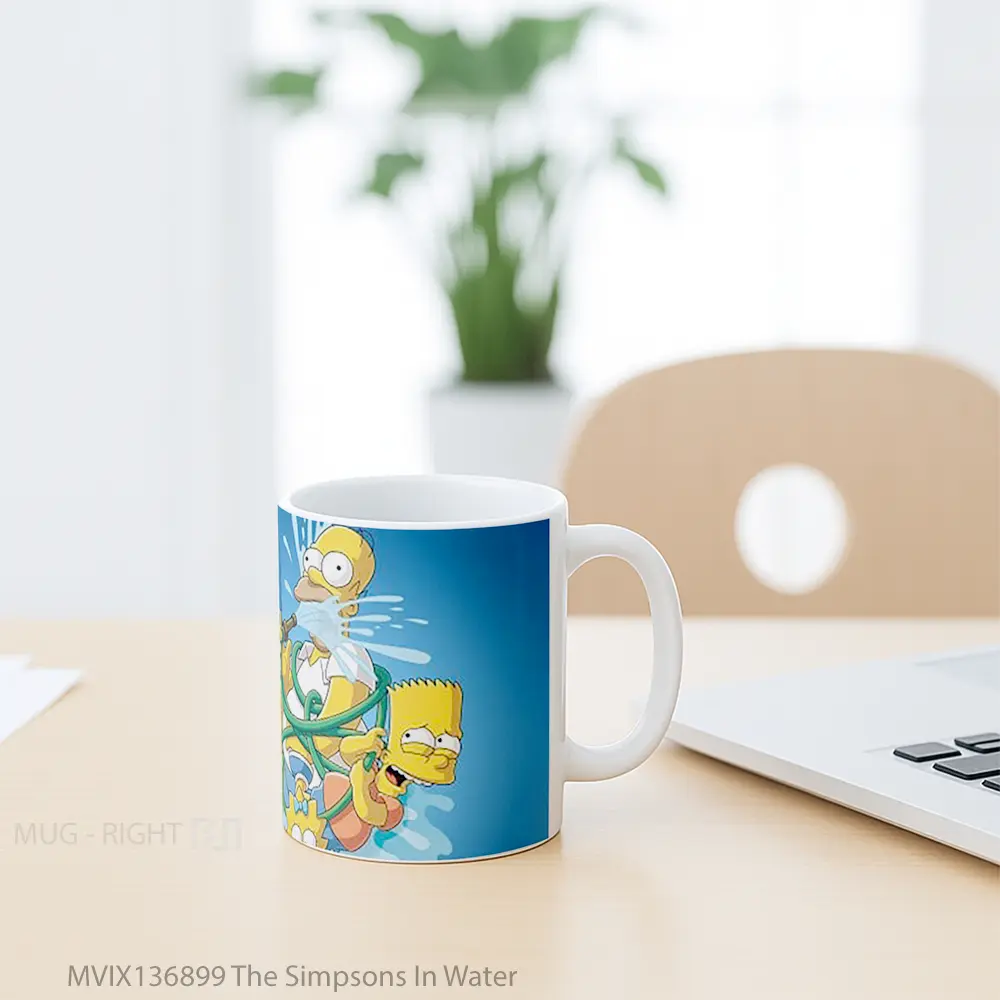 Mug The Simpsons In Water Gelas Pemandangan Alam - All-side / Desain