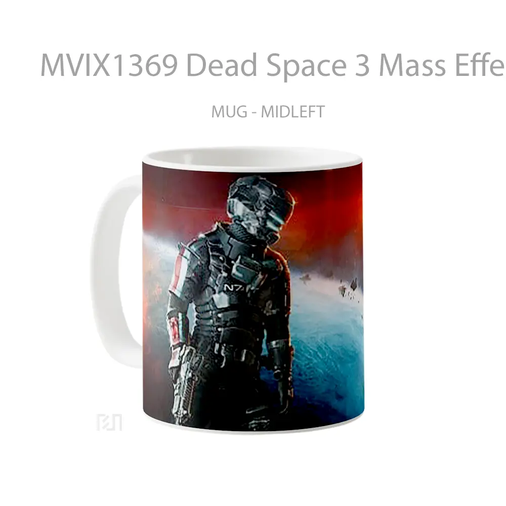 Mug Dead Space 3 Mass Effect N7 Armor Gelas Astronomi - All-side / Desain