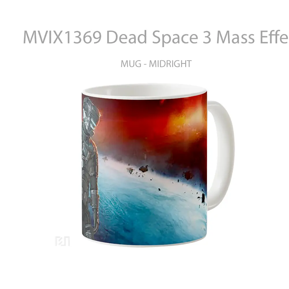 Mug Dead Space 3 Mass Effect N7 Armor Gelas Astronomi - All-side / Desain