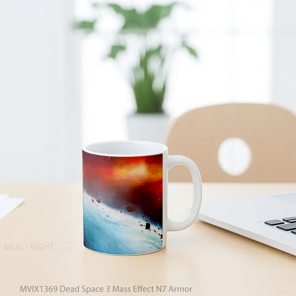 Mug Dead Space 3 Mass Effect N7 Armor Gelas Astronomi - All-side / Desain