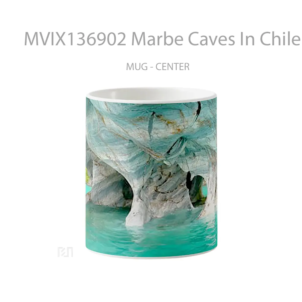 Mug Marbe Caves In Chile S Sea Gelas Pemandangan Alam